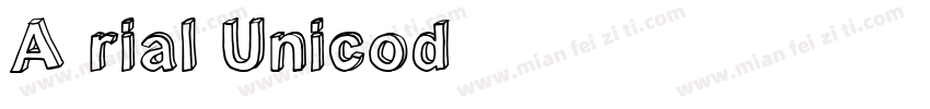 A rial Unicod字体转换